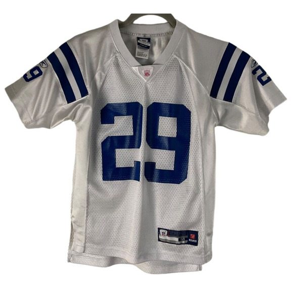 YOUTH Reebok NFL Authentic Joseph Addai 29 Kids Medium Jersey Indianapolis Colts - Picture 1 of 10
